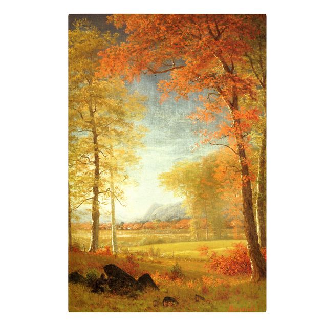 Canvas print - Albert Bierstadt - Autumn In Oneida County, New York