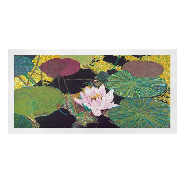 Print on canvas - Lily With Leaves