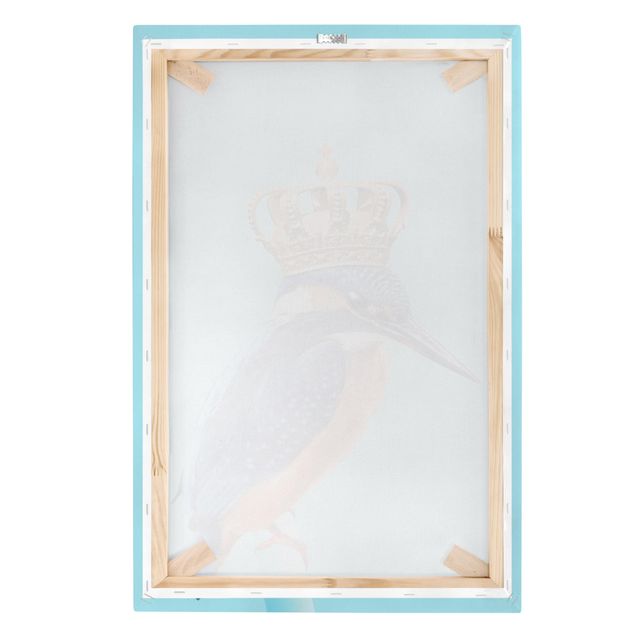 Canvas print - Kingfisher With Crown