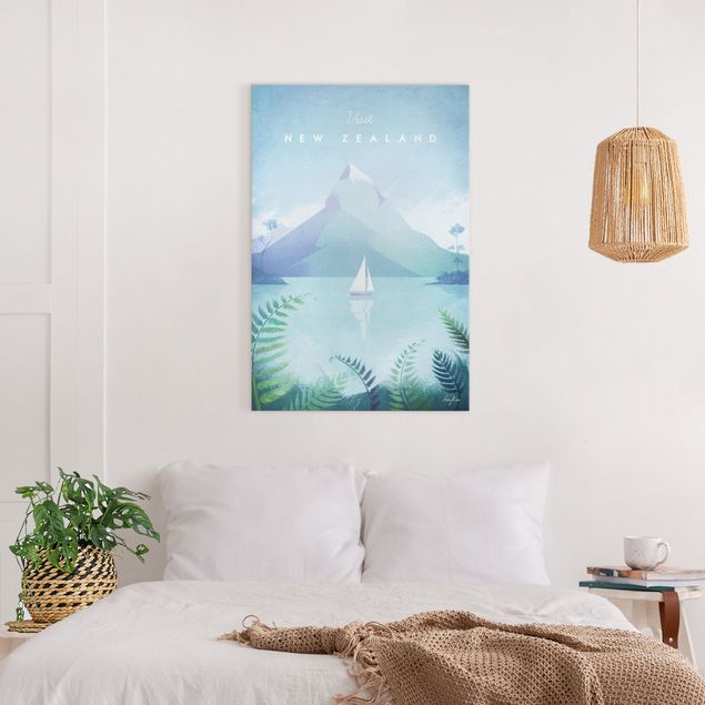 Print on canvas - Travel Poster - New Zealand