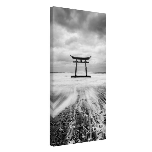 Print on canvas - Japanese Torii In The Ocean