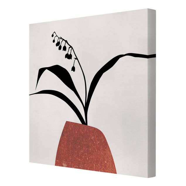 Print on canvas - Graphical Plant World - Lily Of The Valley