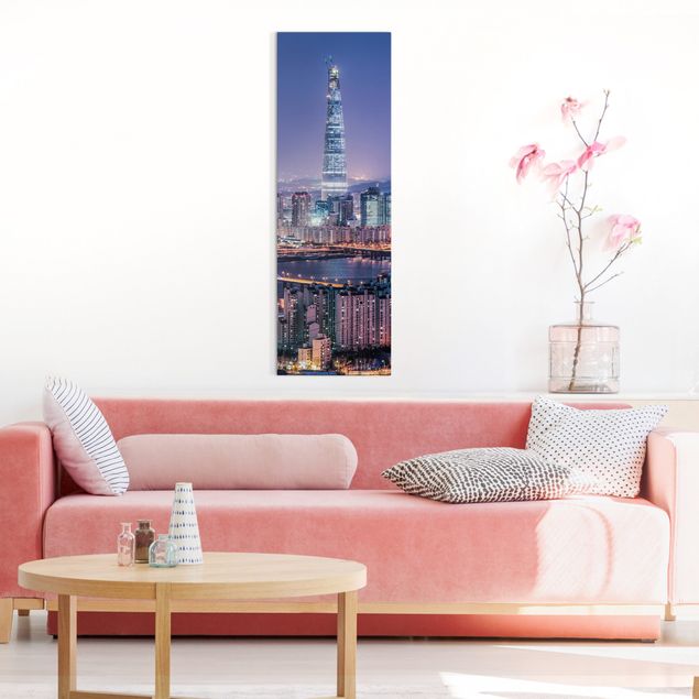 Print on canvas - Lotte World Tower At Night