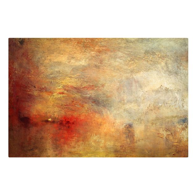 Canvas print - Joseph Mallord William Turner - Sunset Over A Lake