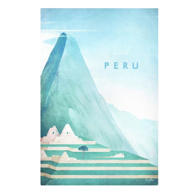 Print on canvas - Travel Poster - Peru