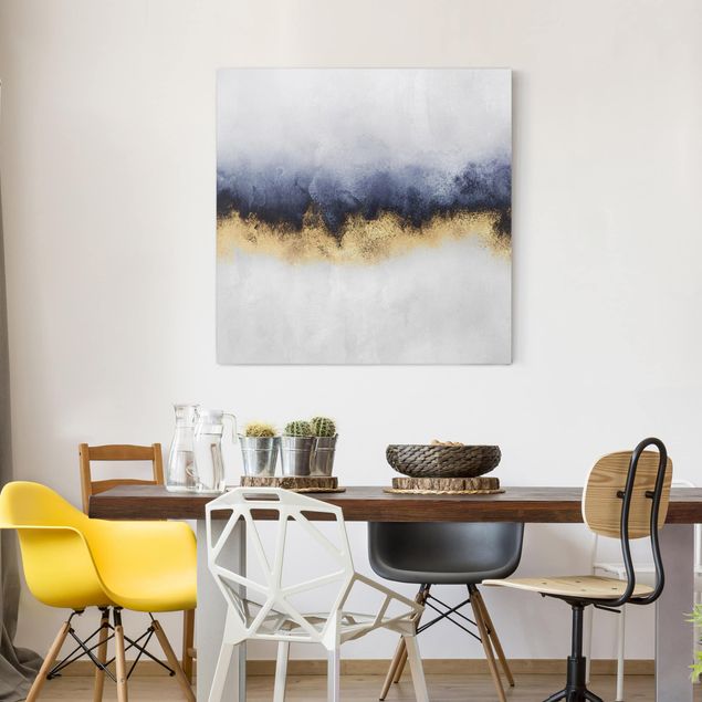 Canvas print - Cloudy Sky With Gold