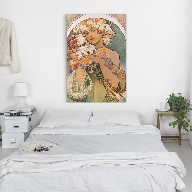 Canvas print - Alfons Mucha - Flower