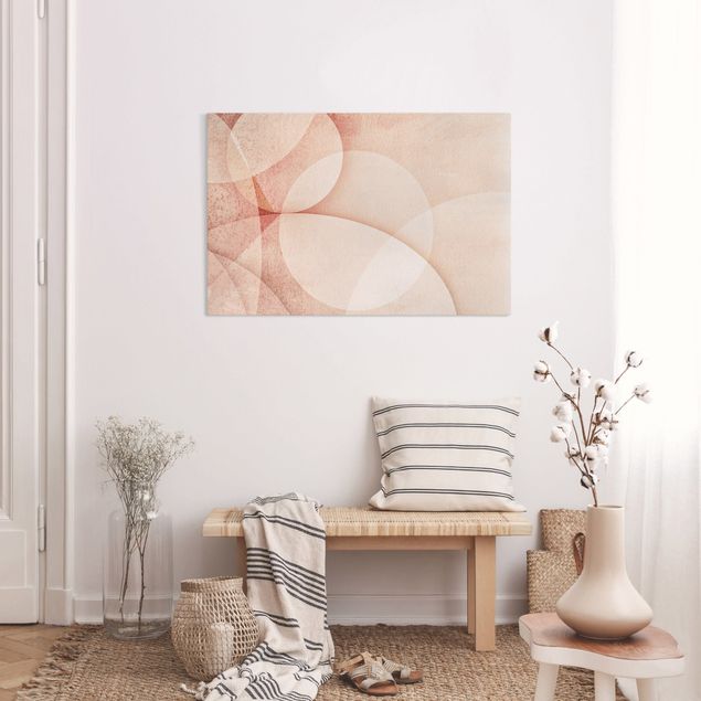 Canvas print - Abstract Graphics In Peach-Colour