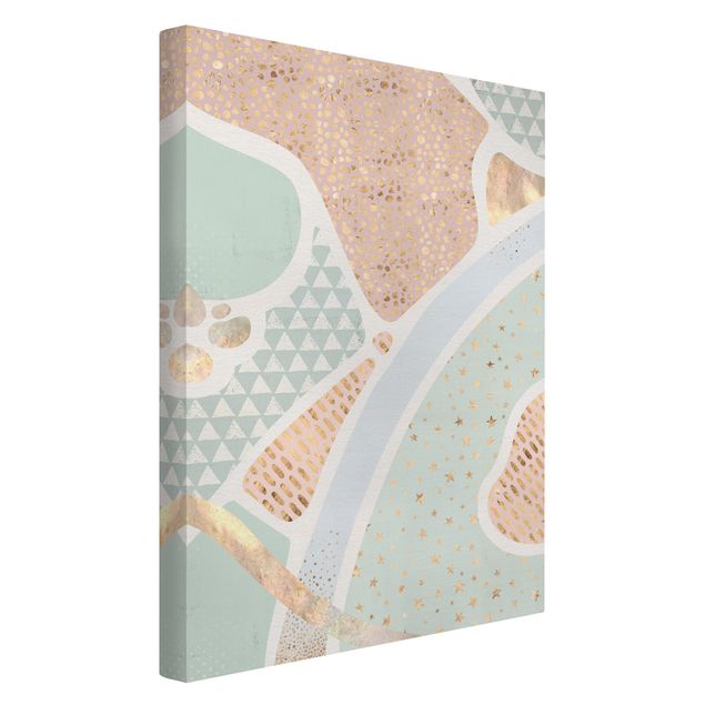 Canvas print - Abstract Seascape Pastel Pattern