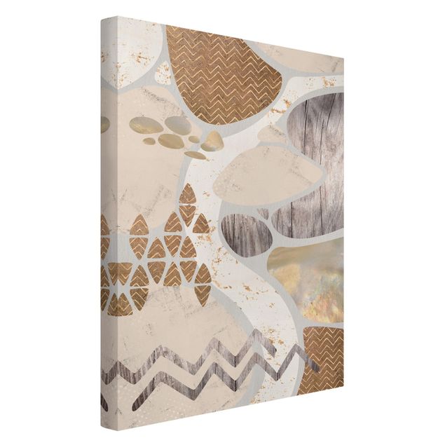 Canvas print - Abstract Quarry Pastel Pattern