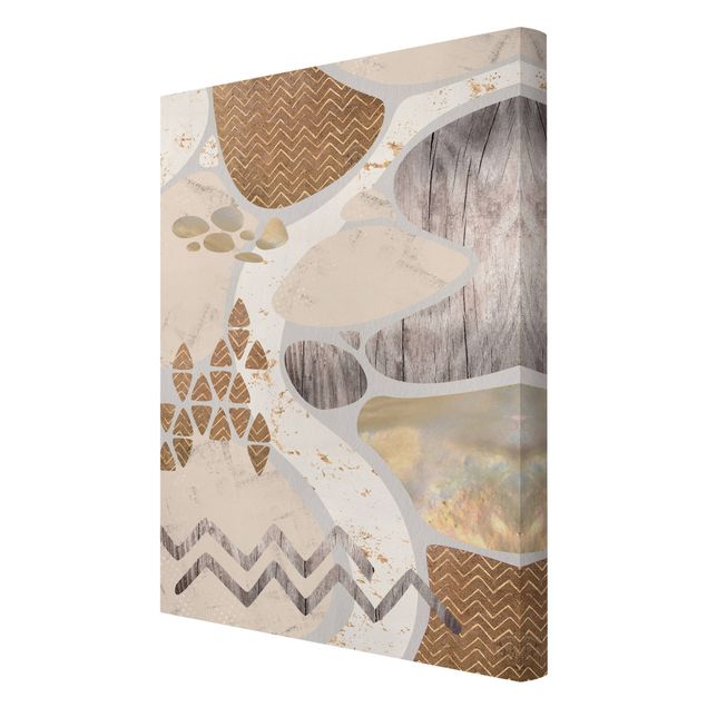 Canvas print - Abstract Quarry Pastel Pattern