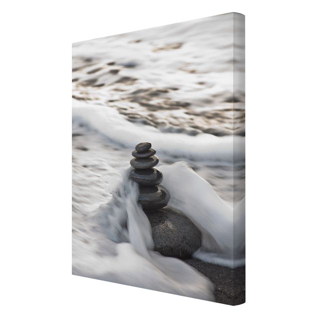 Print on canvas - Stone Tower And Wave