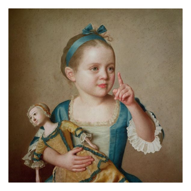 Canvas print - Jean Etienne Liotard - Girl With Doll