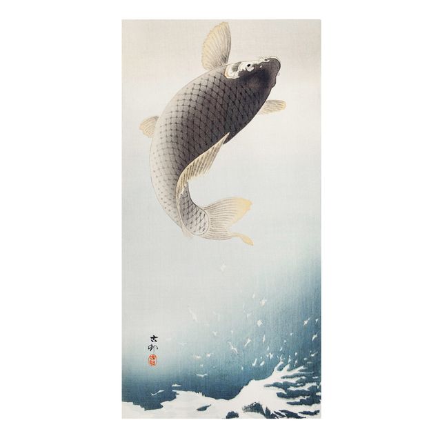 Print on canvas - Vintage Illustration Asian Fish II