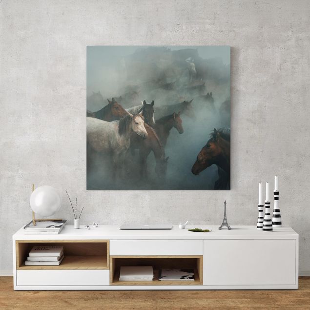 Print on canvas - Wild Horses