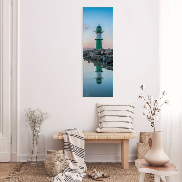 Print on canvas - Sunset at the Lighthouse