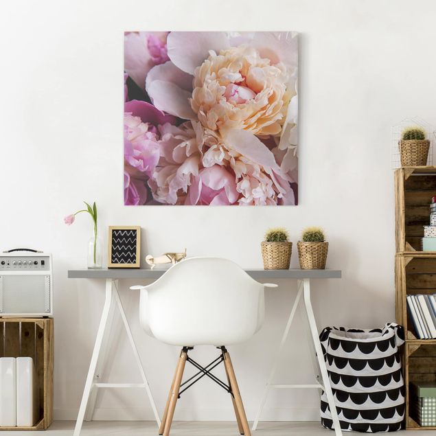 Canvas print - Blooming Peonies