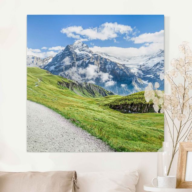 Print on canvas - Grindelwald Panorama
