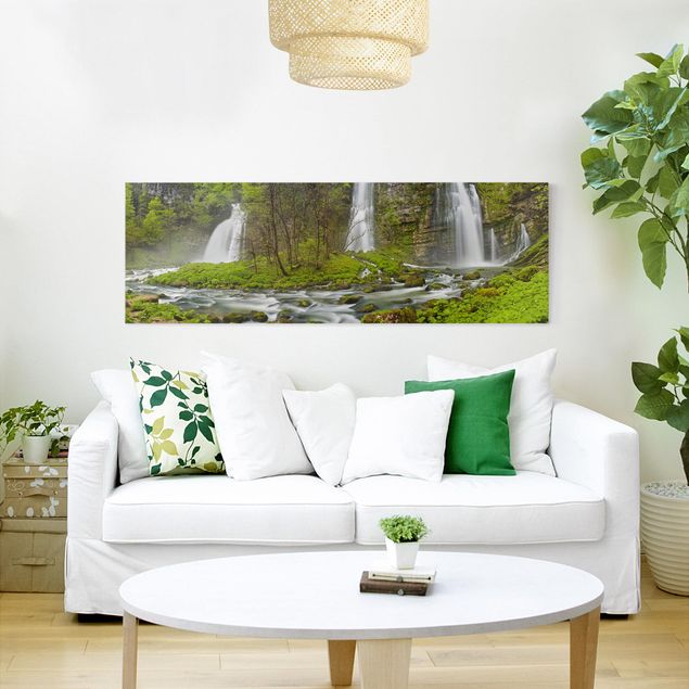 Print on canvas - Waterfalls Cascade De Flumen