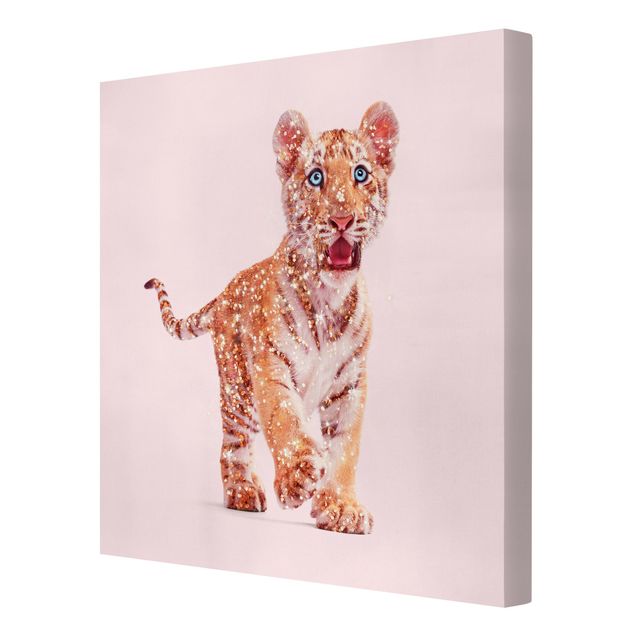 Print on canvas - Tiger With Glitter