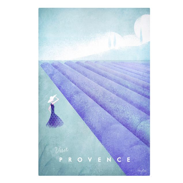 Print on canvas - Travel Poster - Provence