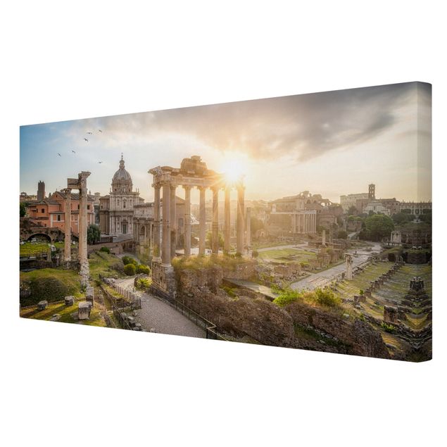 Print on canvas - Forum Romanum At Sunrise