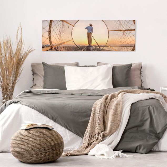 Print on canvas - Intha Fischerman In The Morning