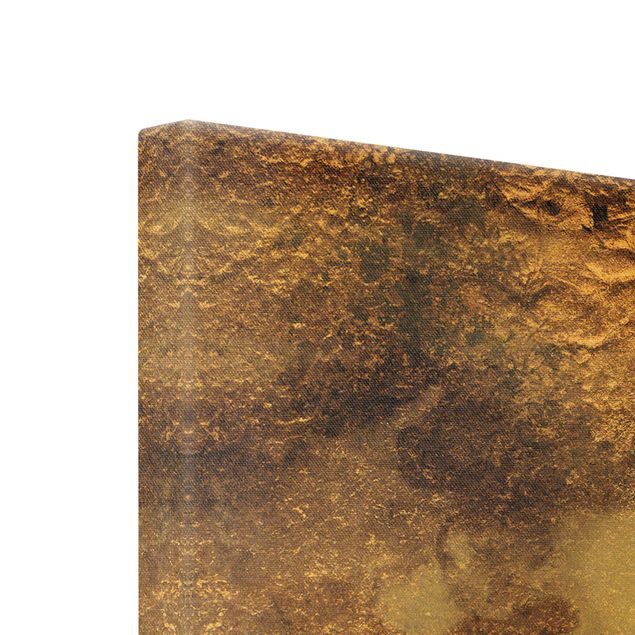 Canvas print gold - Golden Marble Painted