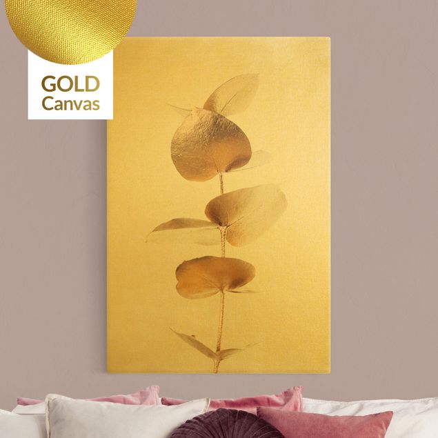 Canvas print gold - Golden Eucalyptus