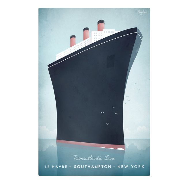 Print on canvas - Travel Poster - Cruise Ship