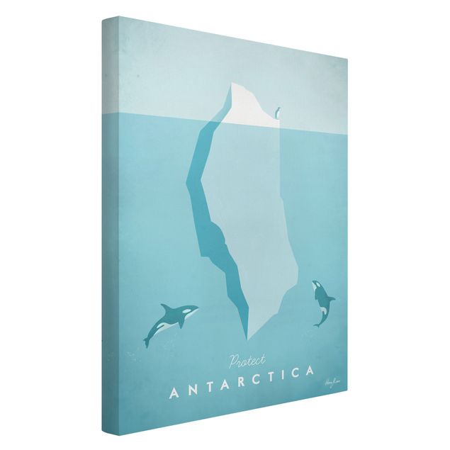 Print on canvas - Travel Poster - Antarctica