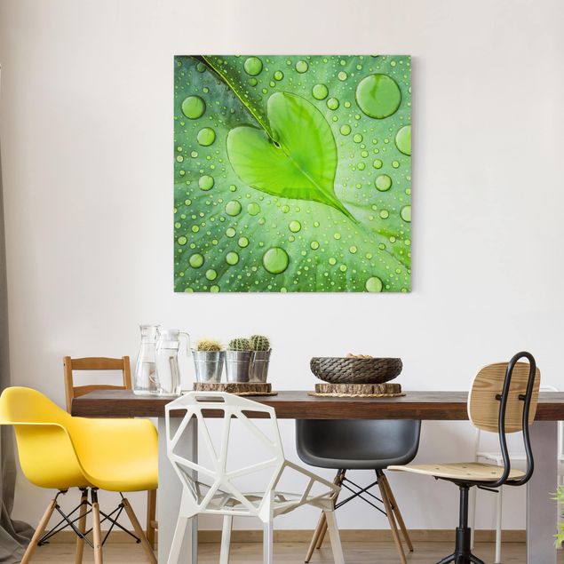 Print on canvas - Heart Of Morning Dew