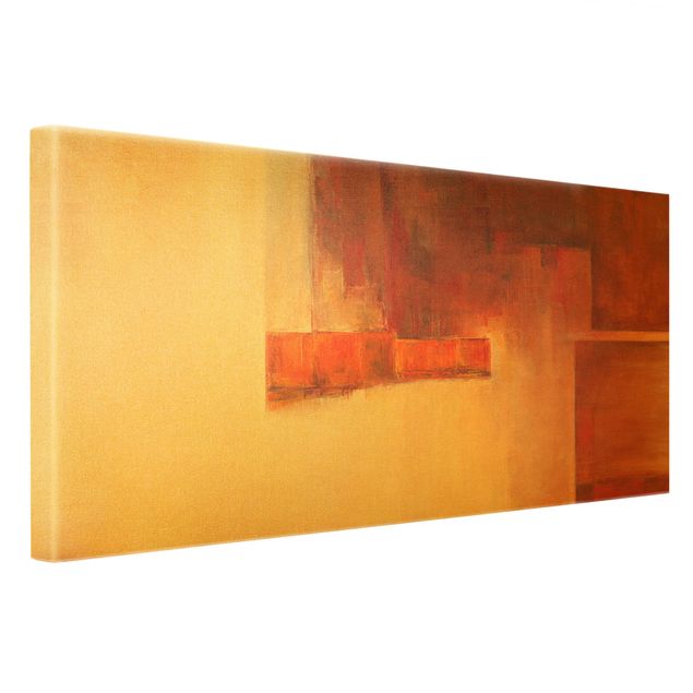 Canvas print gold - Balance Orange Brown