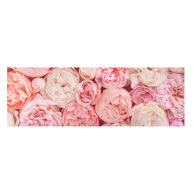 Canvas print - Roses Rosé Coral Shabby