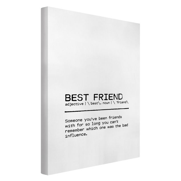 Canvas print - Definition Best Friend