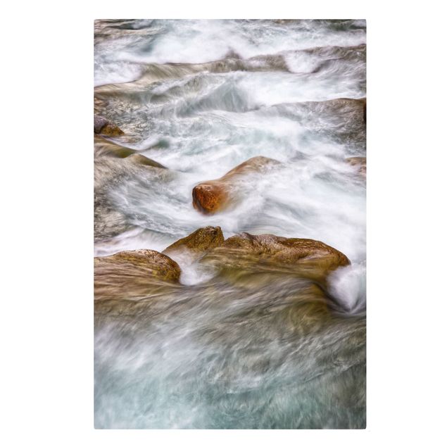 Canvas print - The Icy Mountain Stream