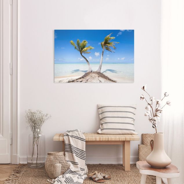 Print on canvas - Beneath Palm Trees