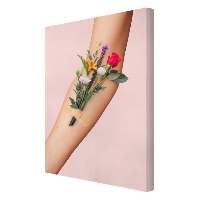 Print on canvas - Arm With Flowers