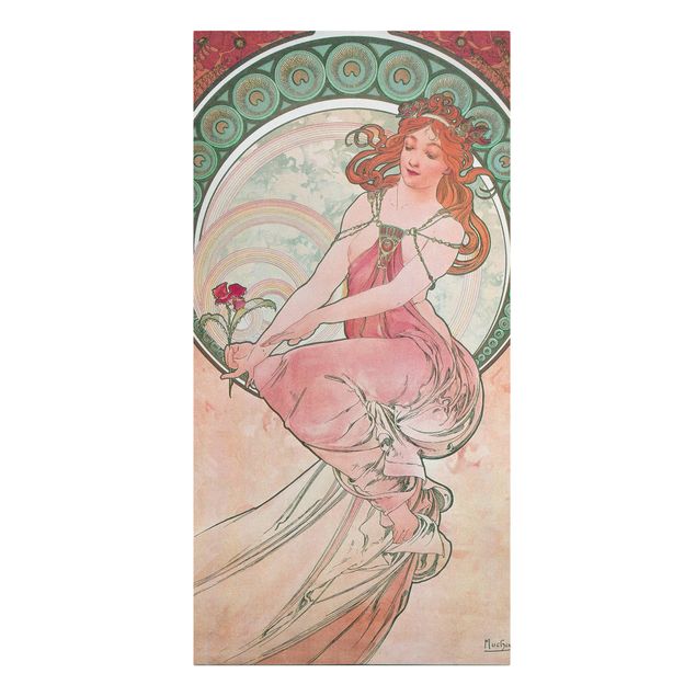 Canvas print - Alfons Mucha - Four Arts - Painting