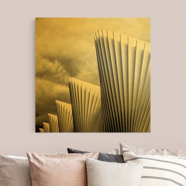 Canvas print gold - Light And Shadow Architecture
