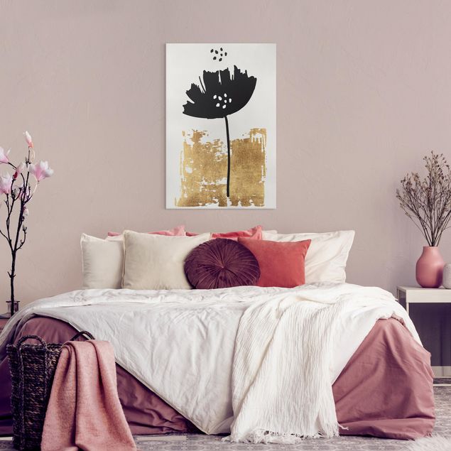 Print on canvas - Golden Poppy Flower