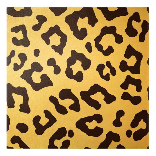 Canvas print gold - Leopard Print
