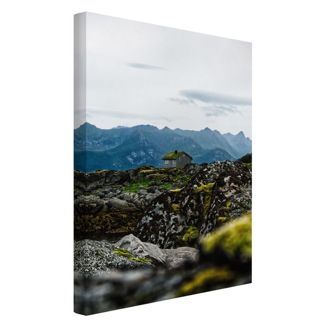 Canvas print - Desolate Hut In Norway