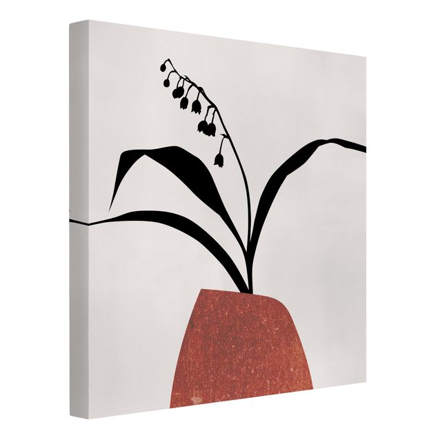 Print on canvas - Graphical Plant World - Lily Of The Valley