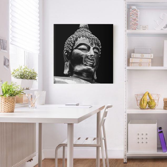 Print on canvas - Buddha Statue Face