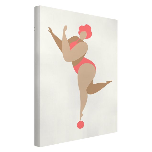 Print on canvas - Miss Dance Pink