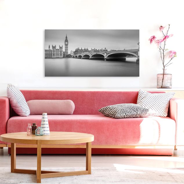 Print on canvas - Westminster Bridge And Big Ben
