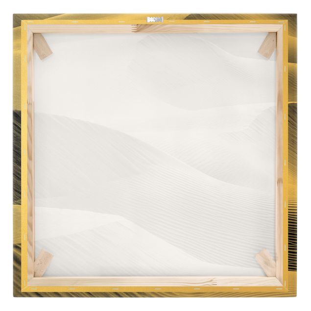 Canvas print gold - Wave Pattern In Desert Sand