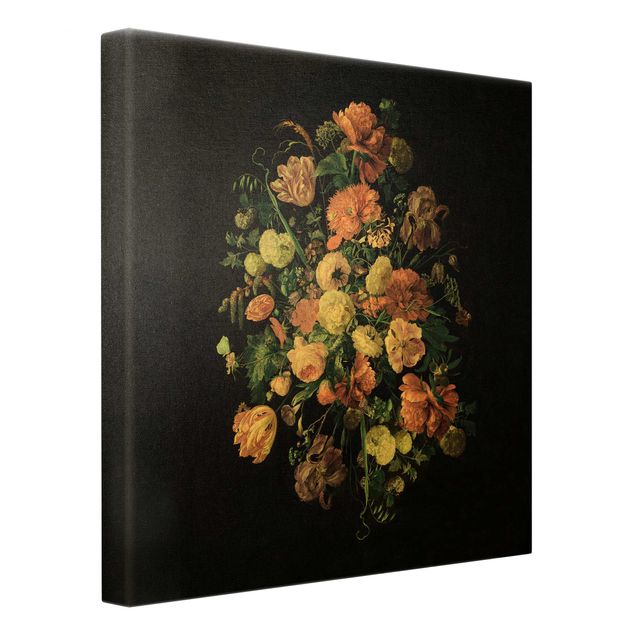 Canvas print gold - Jan Davidsz De Heem - Dark Flower Bouquet