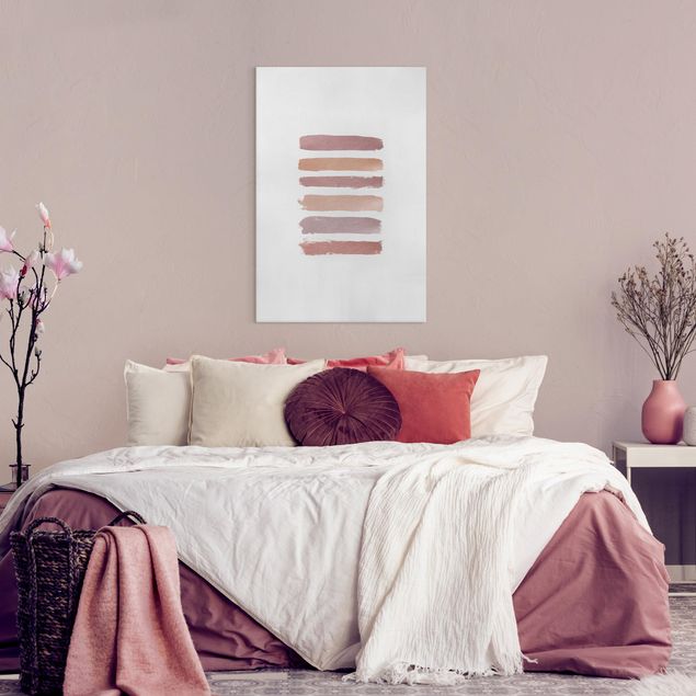 Canvas print - Shades of Pink Stripes